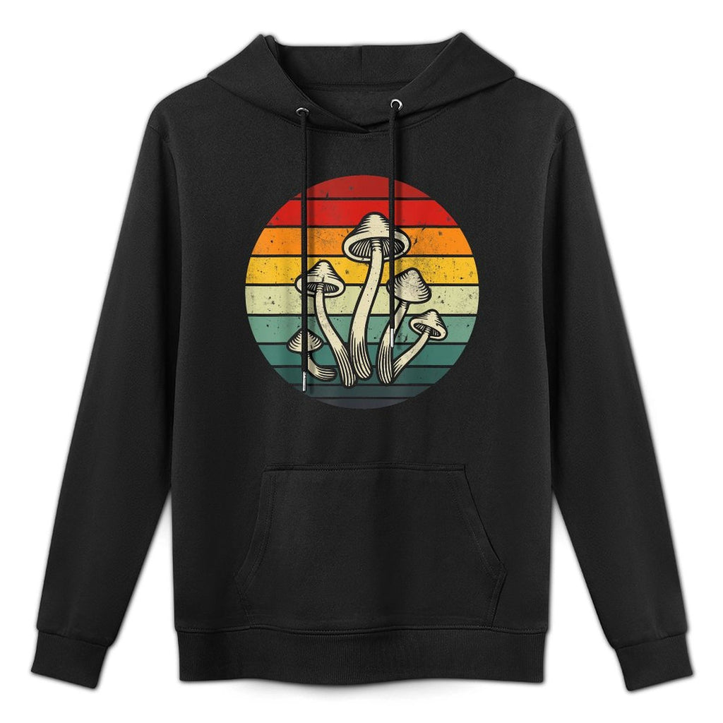 Vintage Retro Mushroom 80s 90s Mushroom Lovers Funny Food All-Day Comfort Hoodie