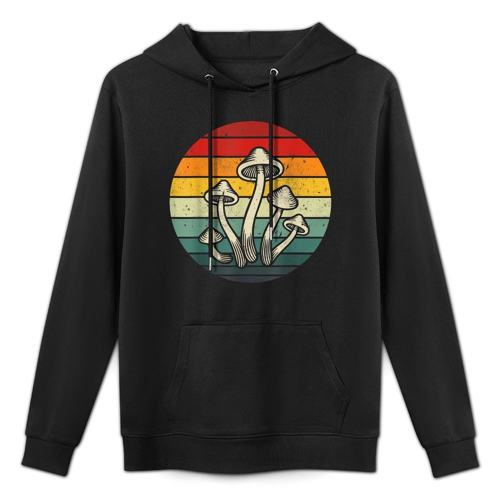 Vintage Retro Mushroom 80s 90s Mushroom Lovers Funny Food All-Day Comfort Hoodie