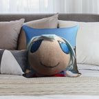 Cirno Fumo Close Up  Fumo Fumo Plush Soft Home Decor Throw Pillow