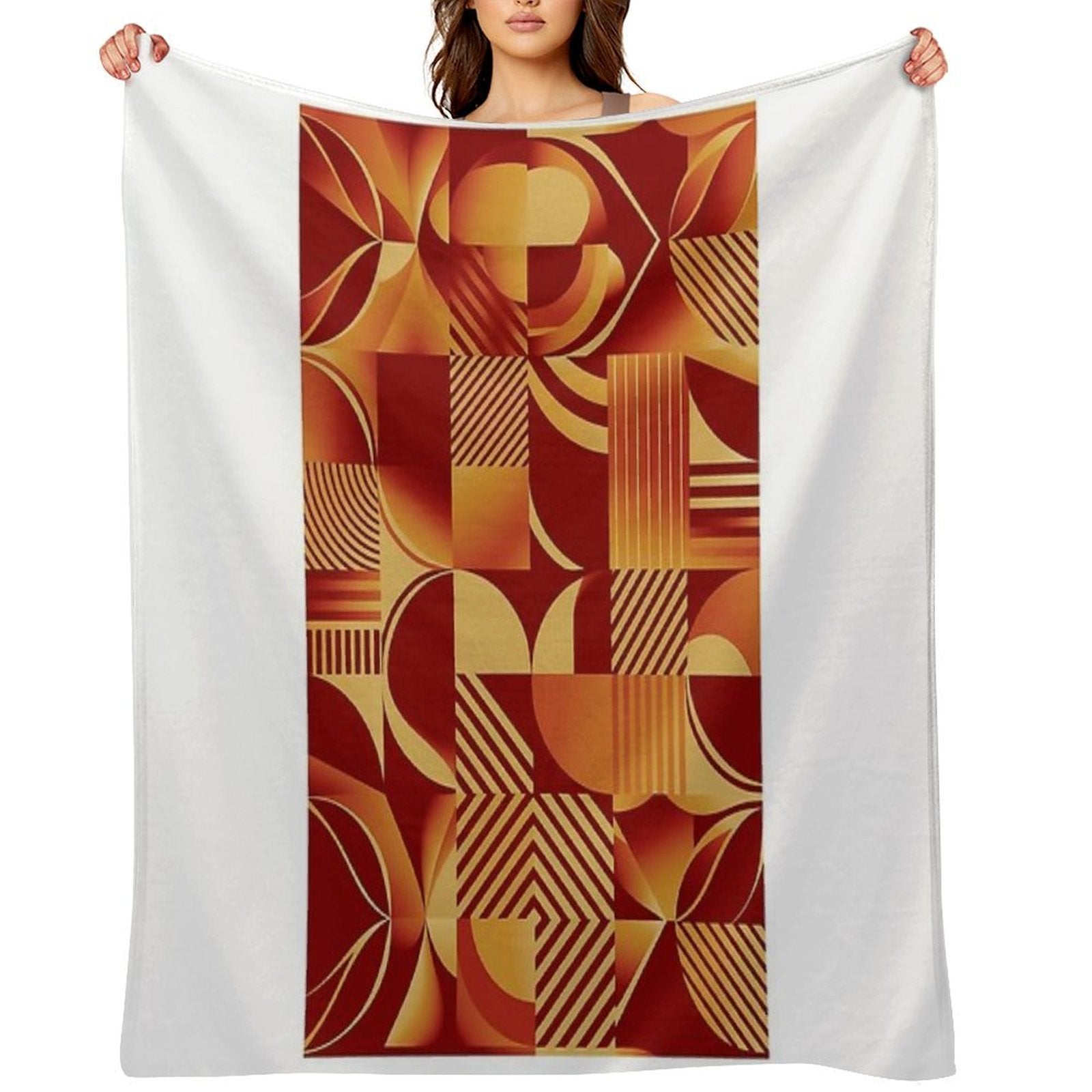 Art Deco  Retro  Vintage  Home Decor Eco-conscious Throw Blanket
