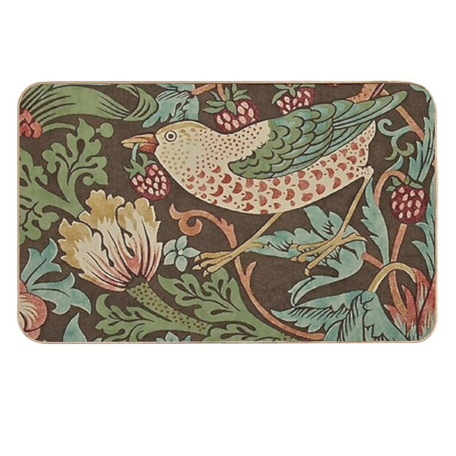 Nature Bird - William Morris  High-Traffic Bath Mat