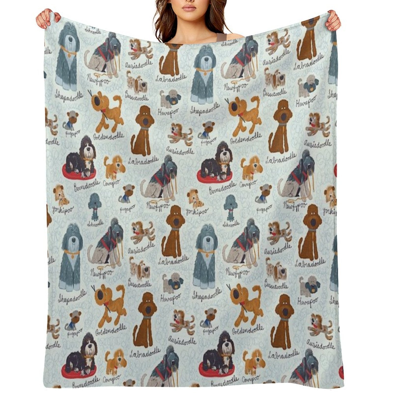 Oodles of Doodles Quick-dry Throw Blanket