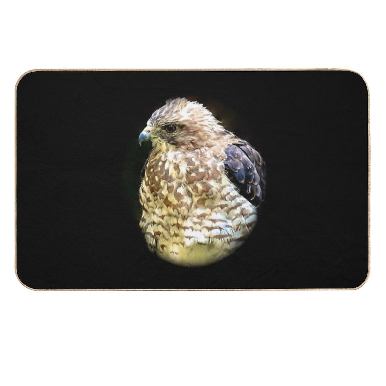 Red Shouldered Hawk  Anti-Trip Bath Mat