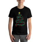 Christmas Tree Musical Notes Song Musician Sing Carols Music  Easy-care T-Shirt