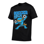 Soccer Ninja Player Cute Football Lovers Funny Gift  Ribbed Collar T-Shirt
