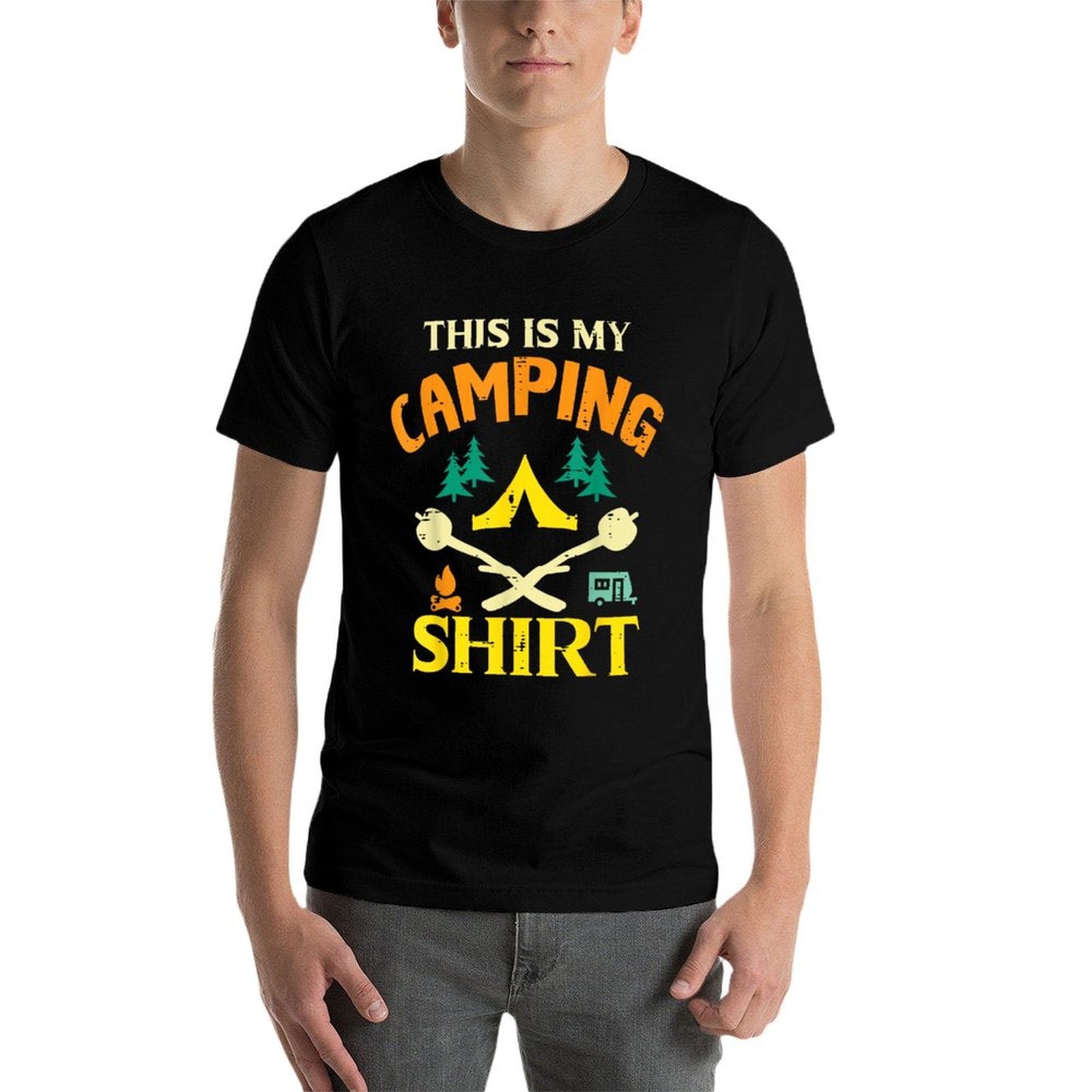 This Is My Camping Funny Men Women Kids Boys Girls  Moisture-wicking T-Shirt