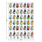 Chubby Lovebirds Comfort Throw Blanket