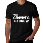 Groomsmen Groom Squat Men Bachelor Supplies Party Wedding  Classic T-Shirt