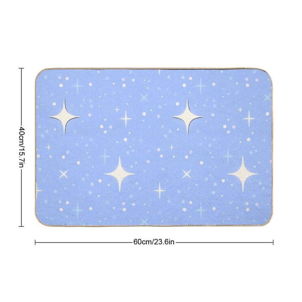 Sparkly Stars Pattern  Multi-Purpose Bath Mat