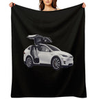 Model X Tesla Motors Sustainable Throw Blanket