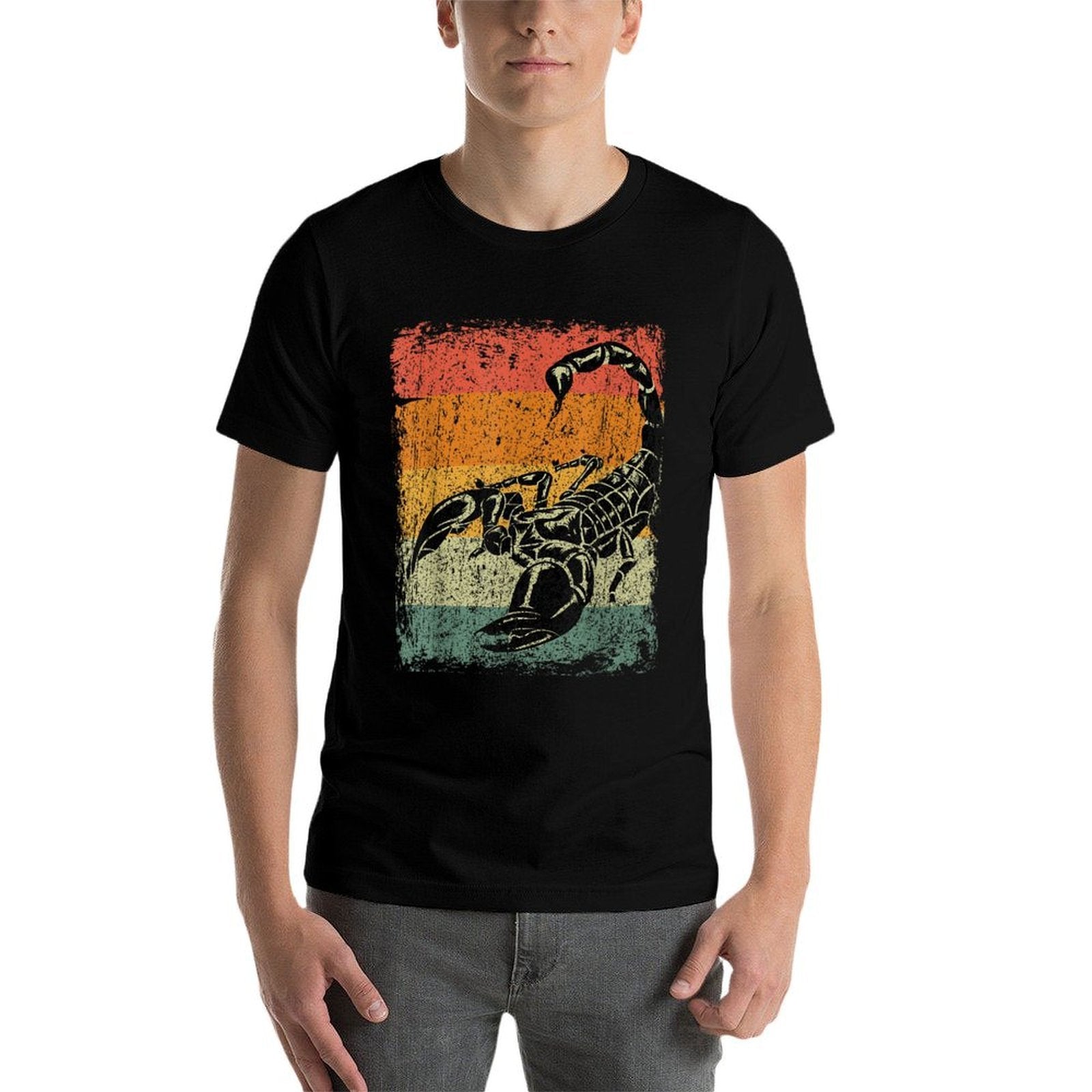 Retro Scorpion Gift Vintage Scorpion  Oversized Silhouette T-Shirt