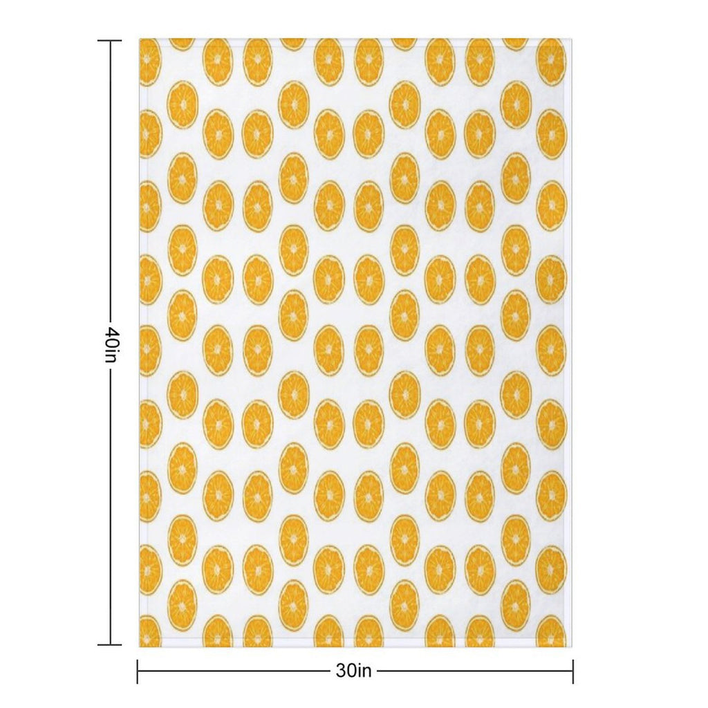 Citrus Whirl Eco-conscious Throw Blanket