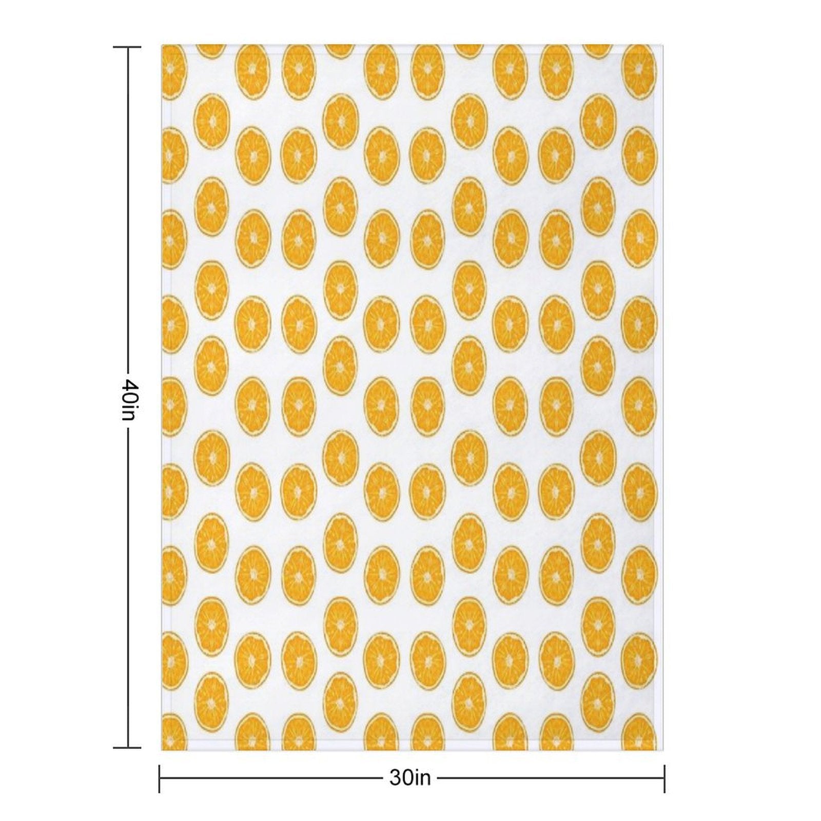 Citrus Whirl Eco-conscious Throw Blanket