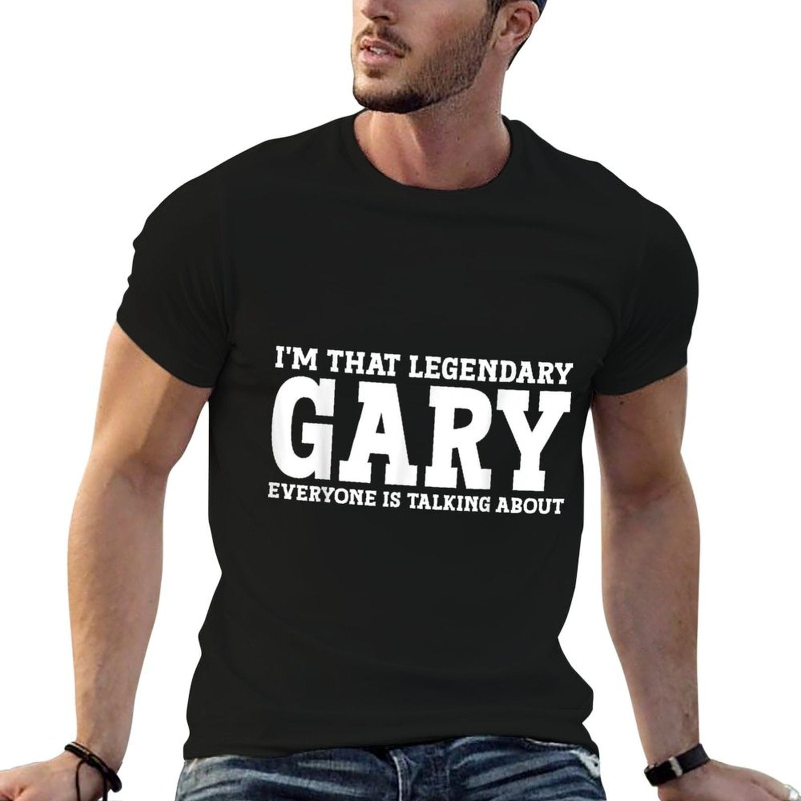 Gary Personal Name Funny Gary  Slim-fit Cut T-Shirt