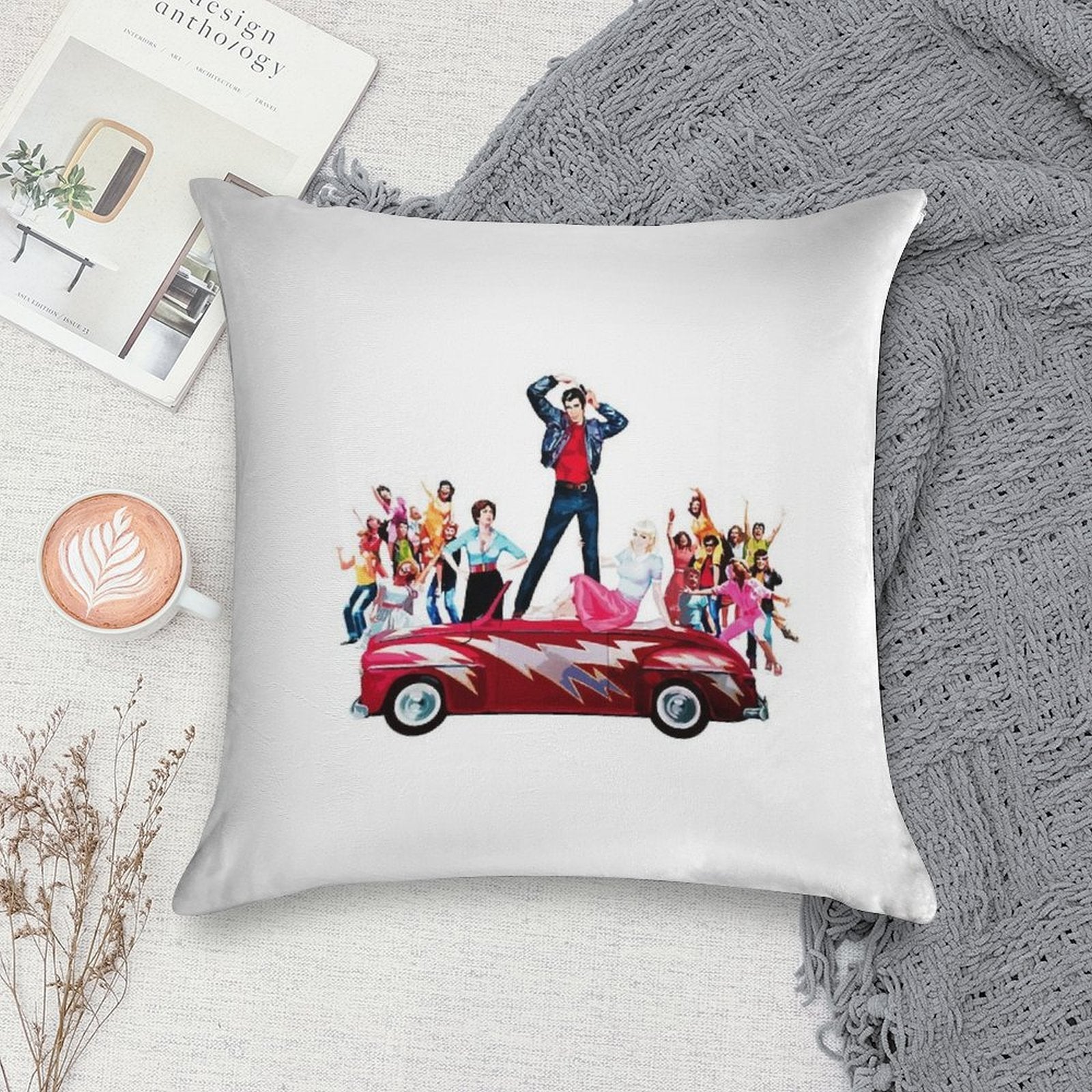 Grease Is The Word Soft Ultra-Soft Texture Throw Pillow