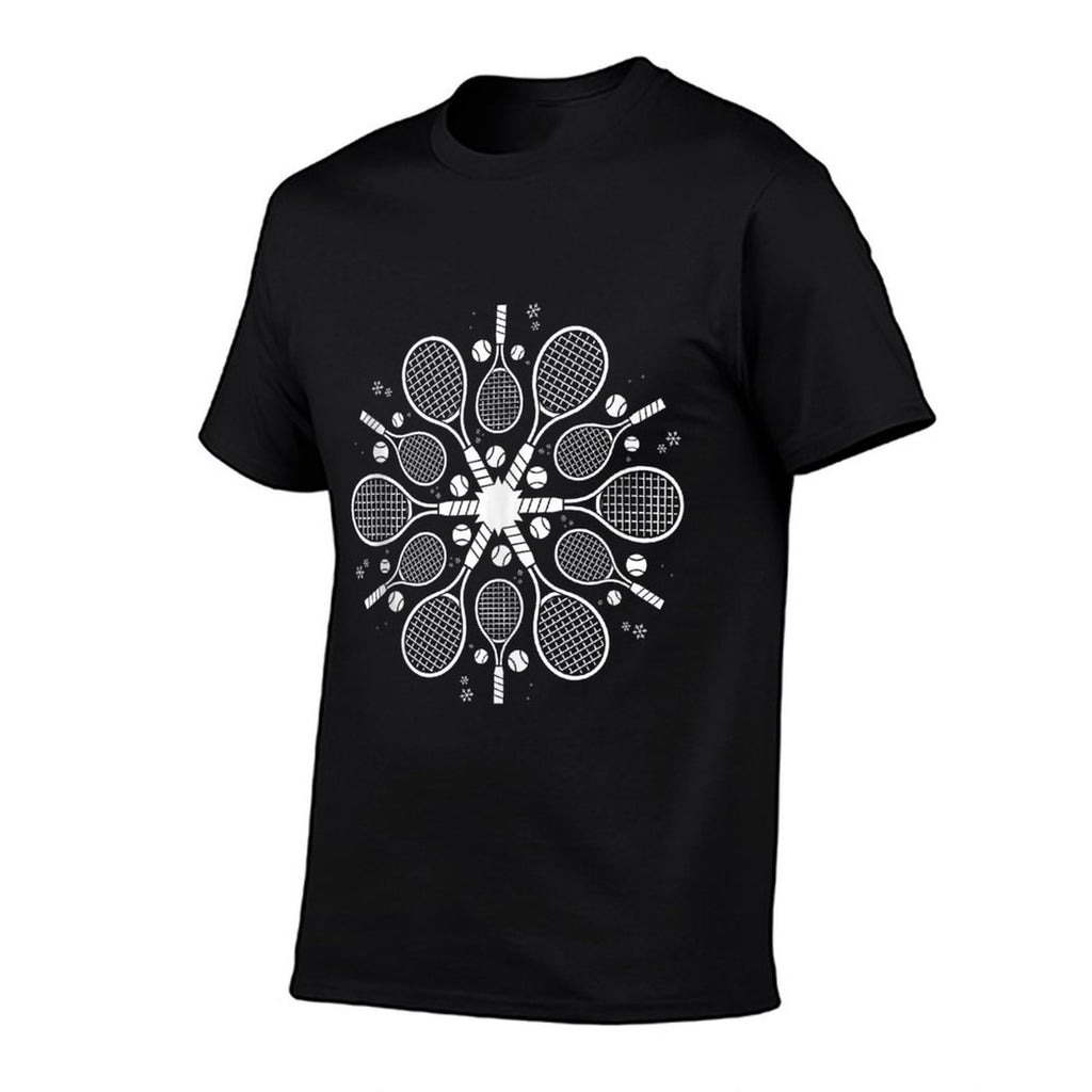 Snowflake Christmas Tennis  Moisture-wicking T-Shirt
