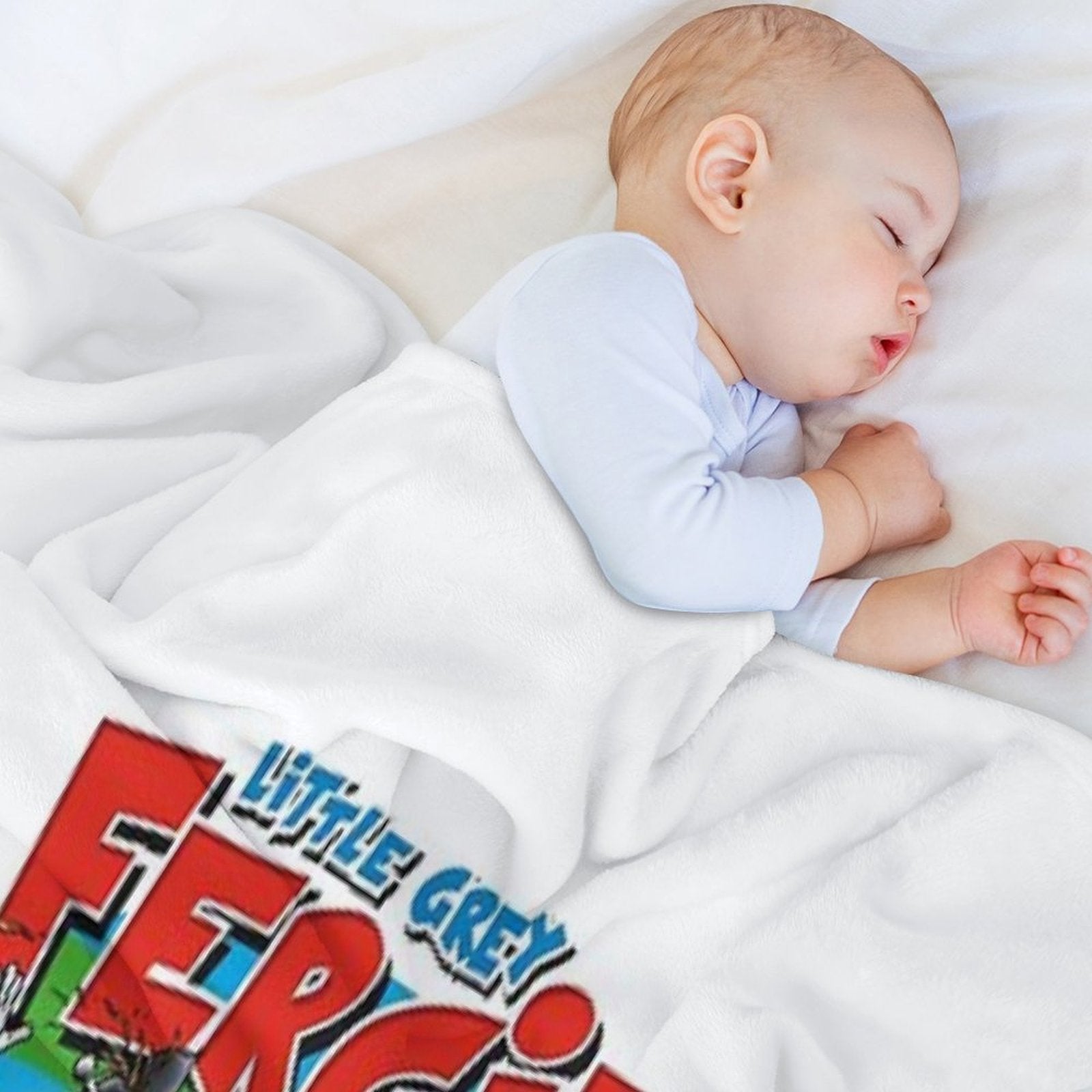 Little Grey Fergie on The Move! Shrink-resistant Throw Blanket