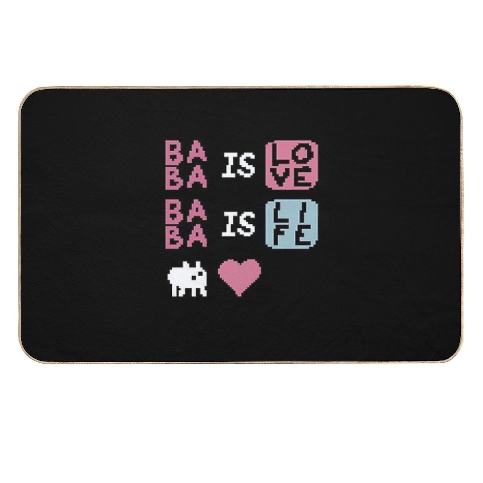 Baba Is Love, Baba Is Life  Non-Slip Bath Mat