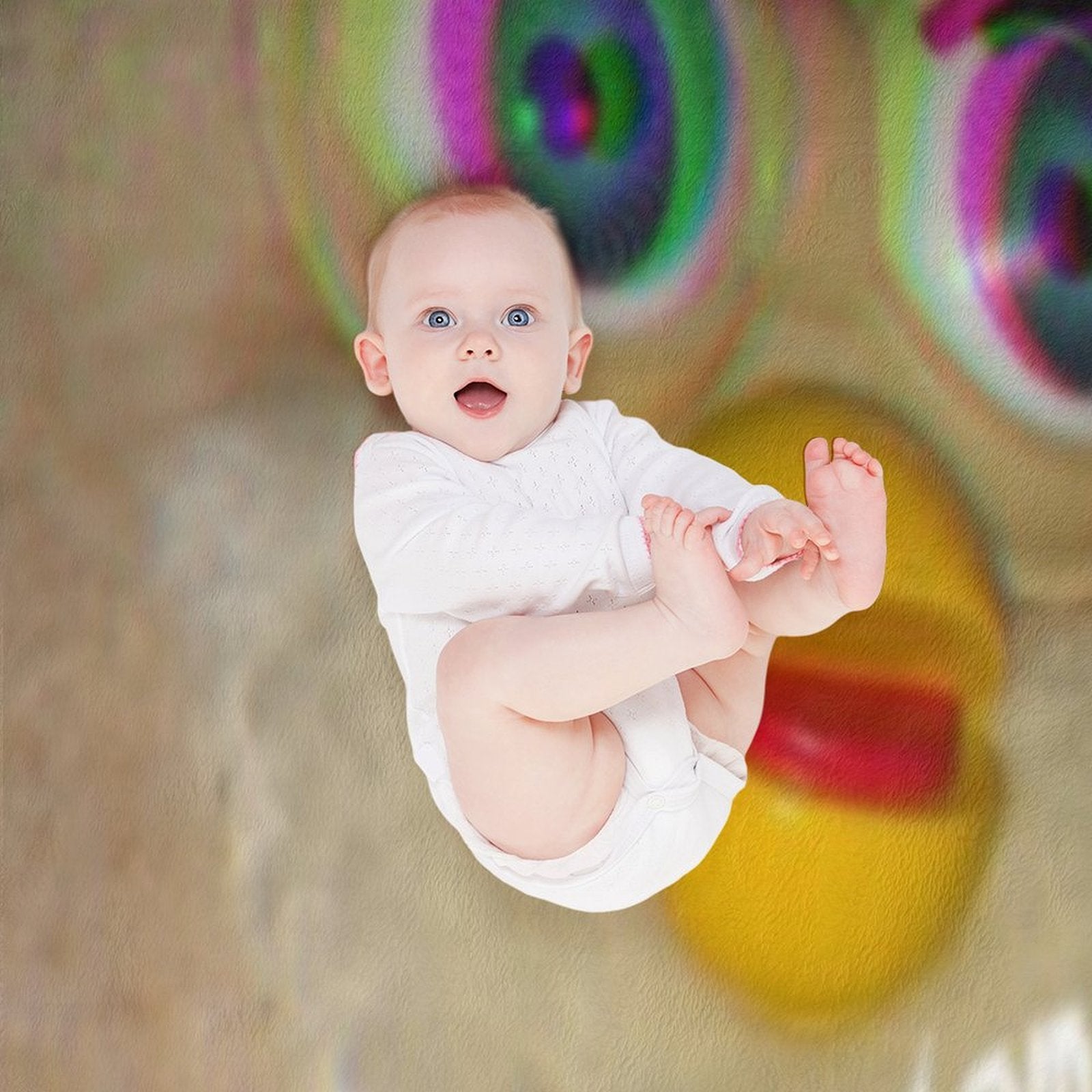 Long Furby Give Him Your Toes Anti-pilling Throw Blanket