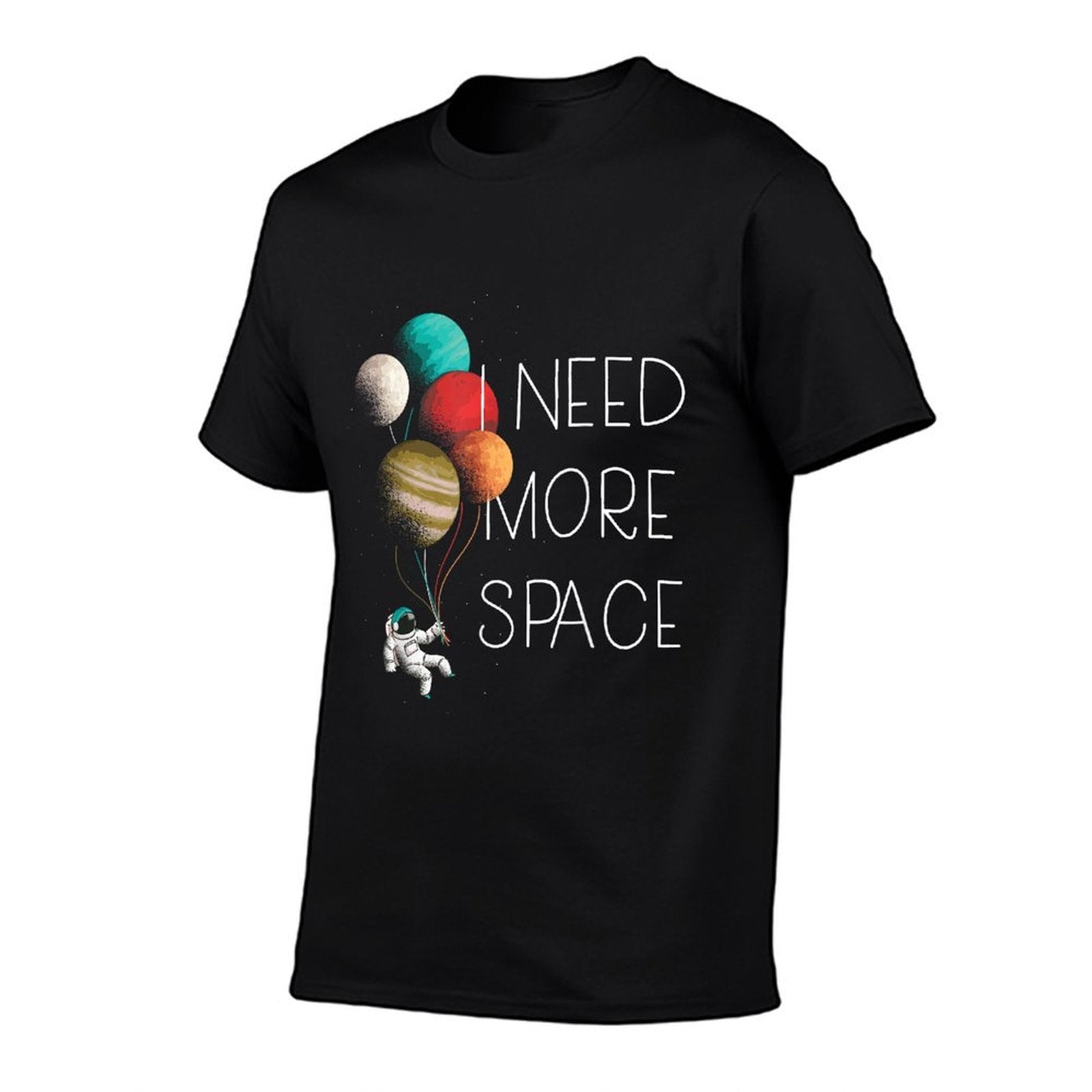 I NEED MORE SPACE Kids Astronaut Balloon Planets Meme  Easy-care T-Shirt