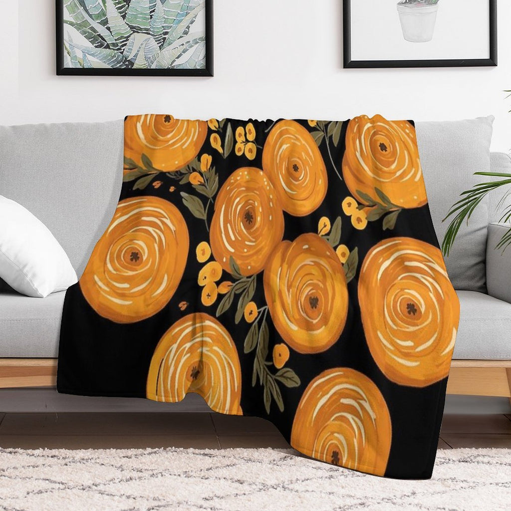 Honey Bun Wrinkle-free Throw Blanket