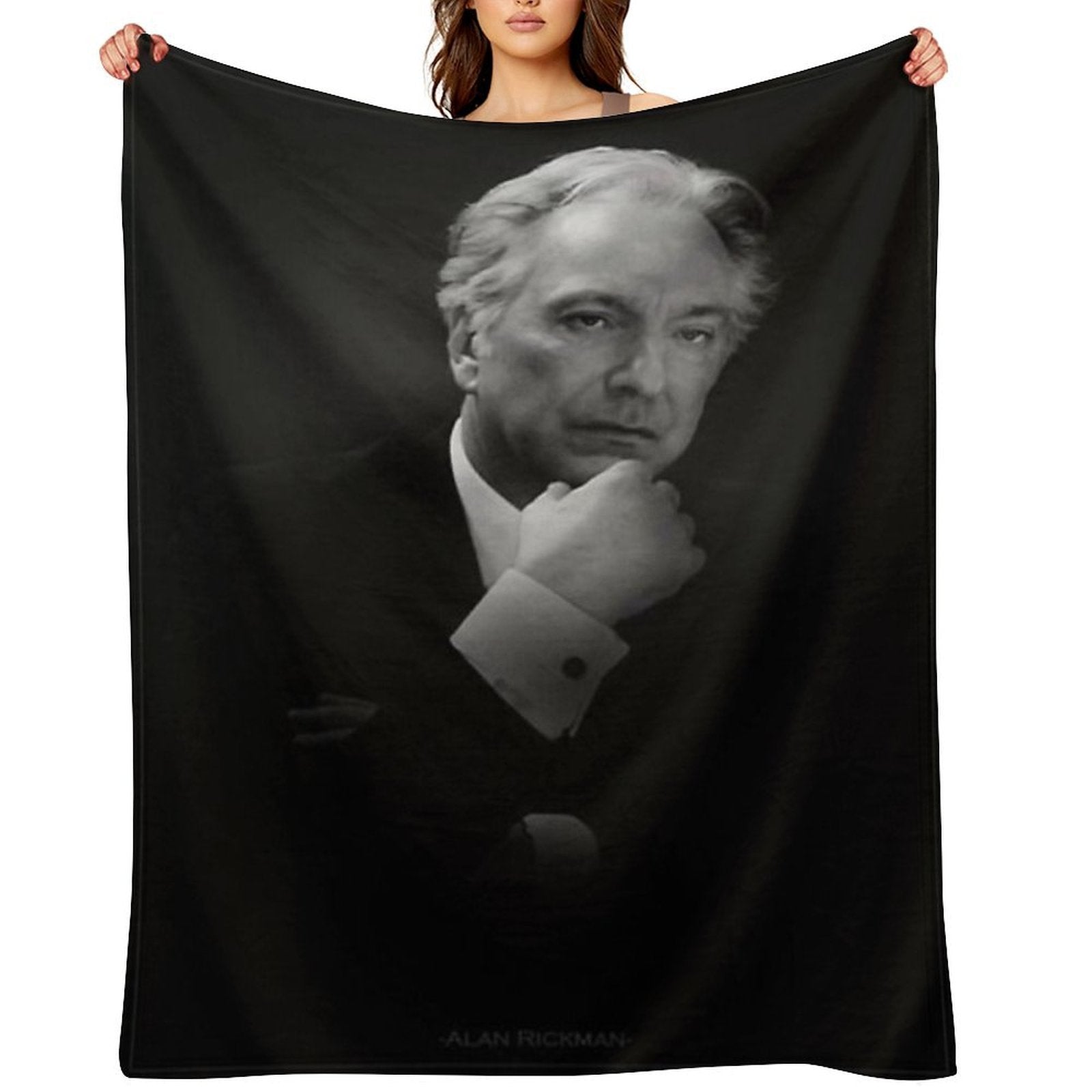 Alan Rickman Premium Throw Blanket