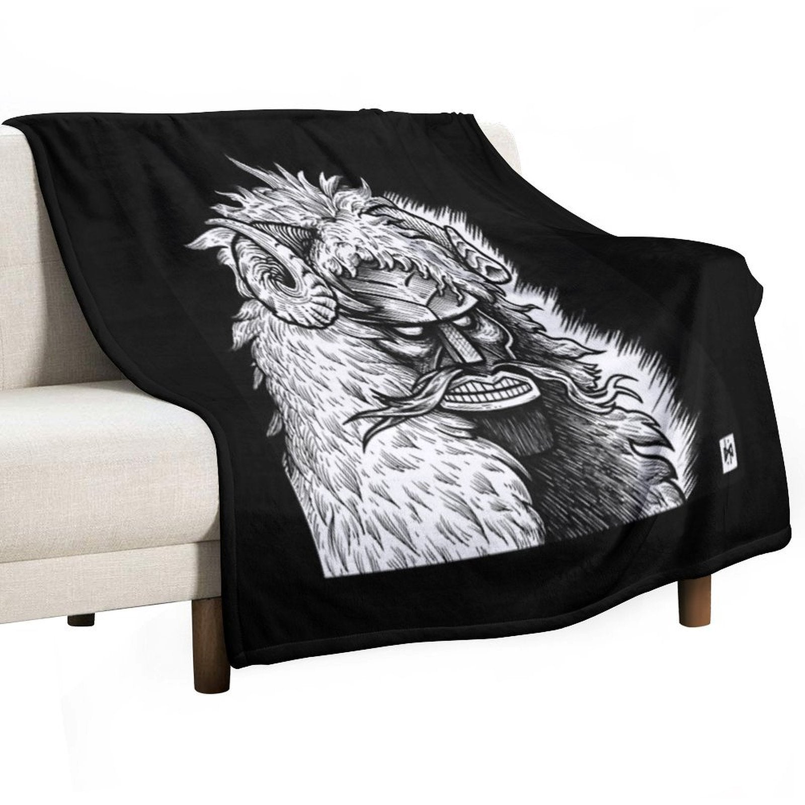 Mohácsi Busó Lightweight Throw Blanket