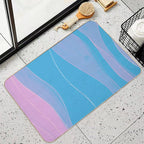 Abstract Stripes VII  Dirt-Trapping Bath Mat