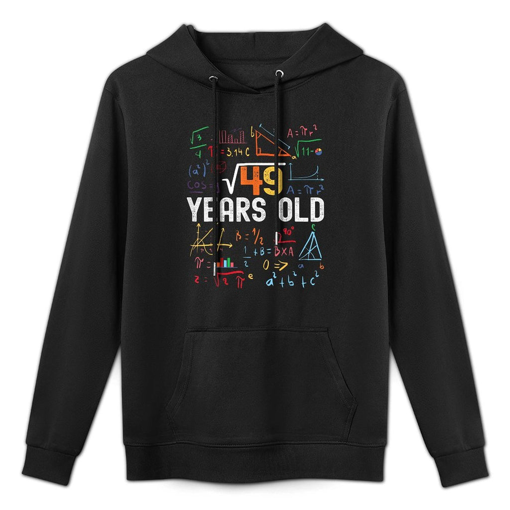 Square Root Of 49 7th Birthday 7 Years Old Birthday Moisture-Wicking Hoodie