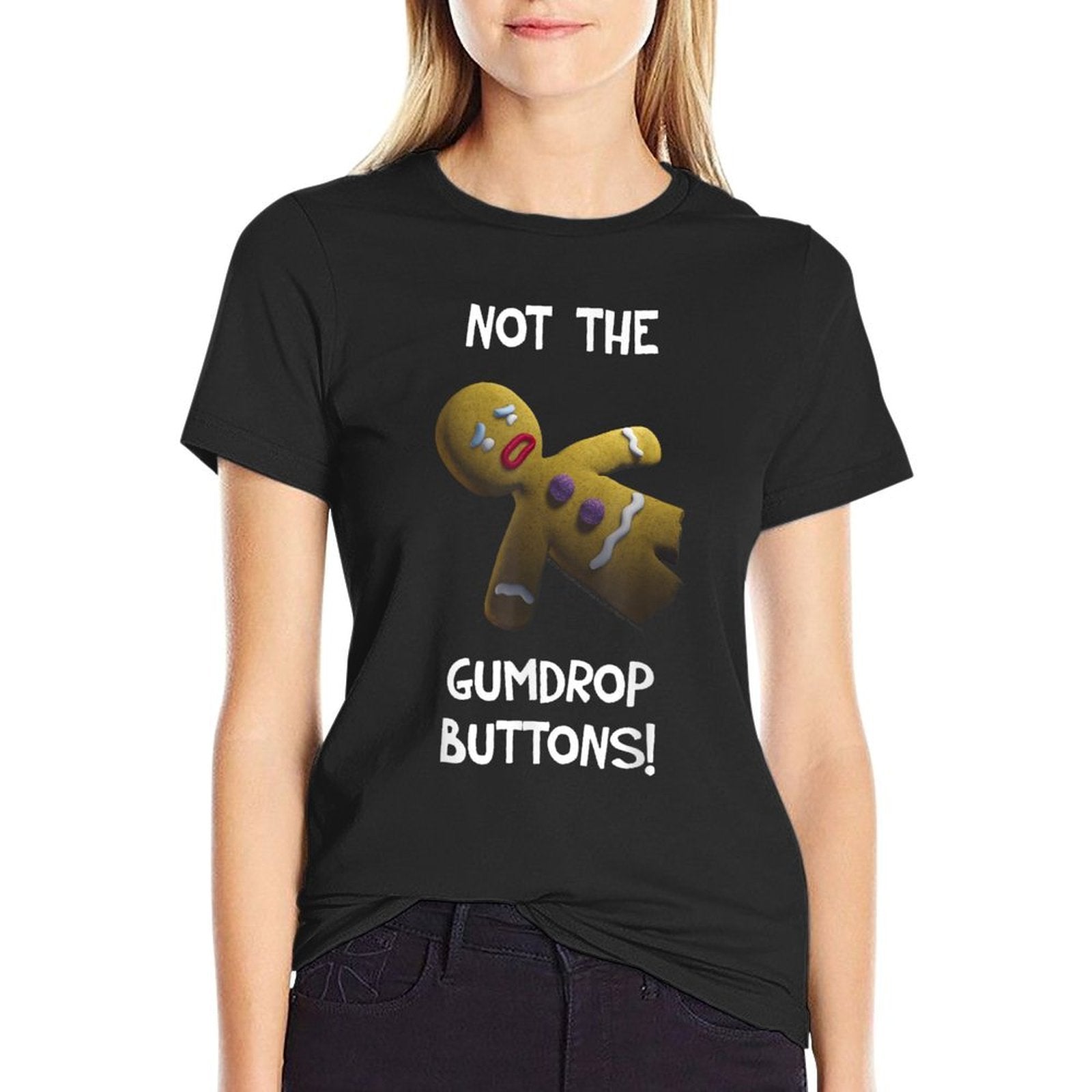 Shrek Gingerbread Man Not The Gumdrop Buttons  Breathable T-Shirt