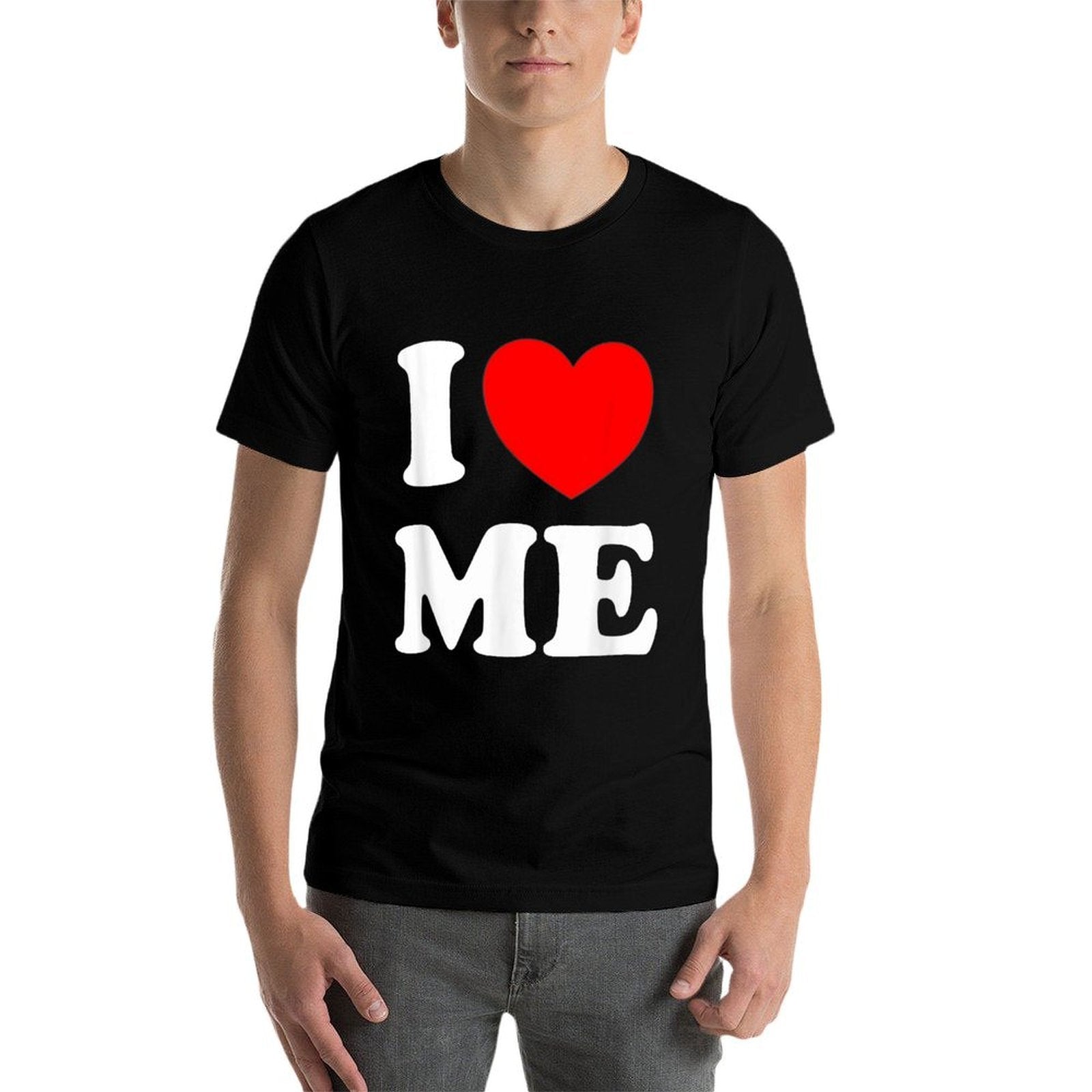 I Love Me I Red Heart Me I Love Me Myself And I Funny  Breathable T-Shirt