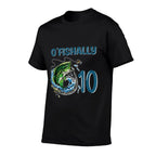 O-Fishally 10 Years Old Fisherman 10th Birthday Fishing  High-quality Stitching T-Shirt