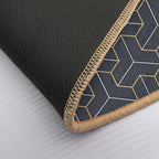 Geometric Background with Triple Hexagonal Elements.  Versatile Bath Mat