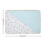 Blue And White Vsco  Pet-Safe Bath Mat