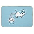 Sprinkle Poo Blue  Long-Lasting Bath Mat