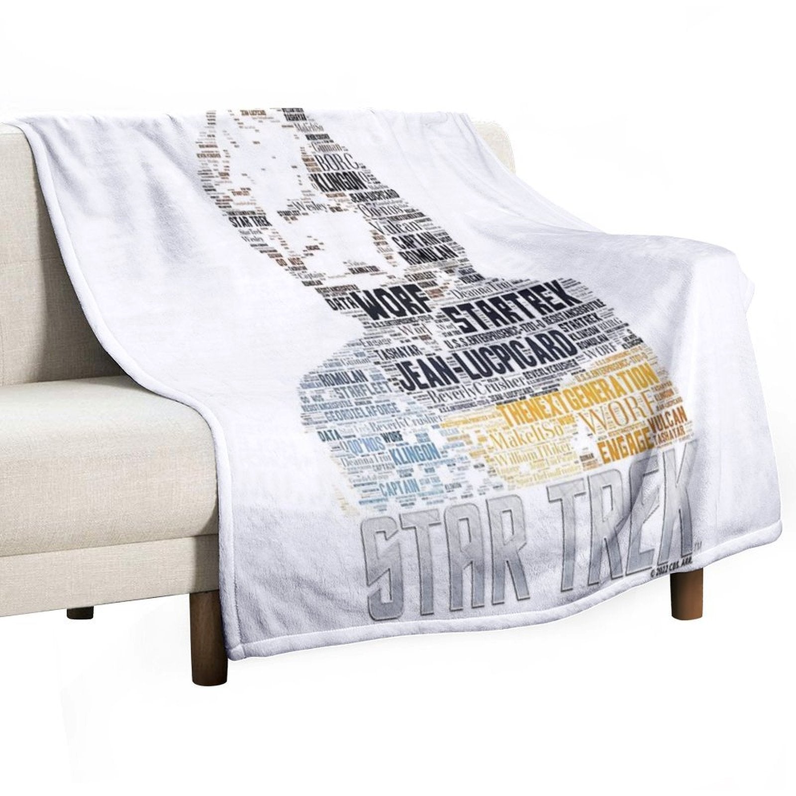 Lieutenant Worf - Star Trek Next Generation Durable Throw Blanket