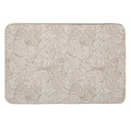 Monstera Moderna Neutrals Beige And Taupe  Fade-Resistant Bath Mat