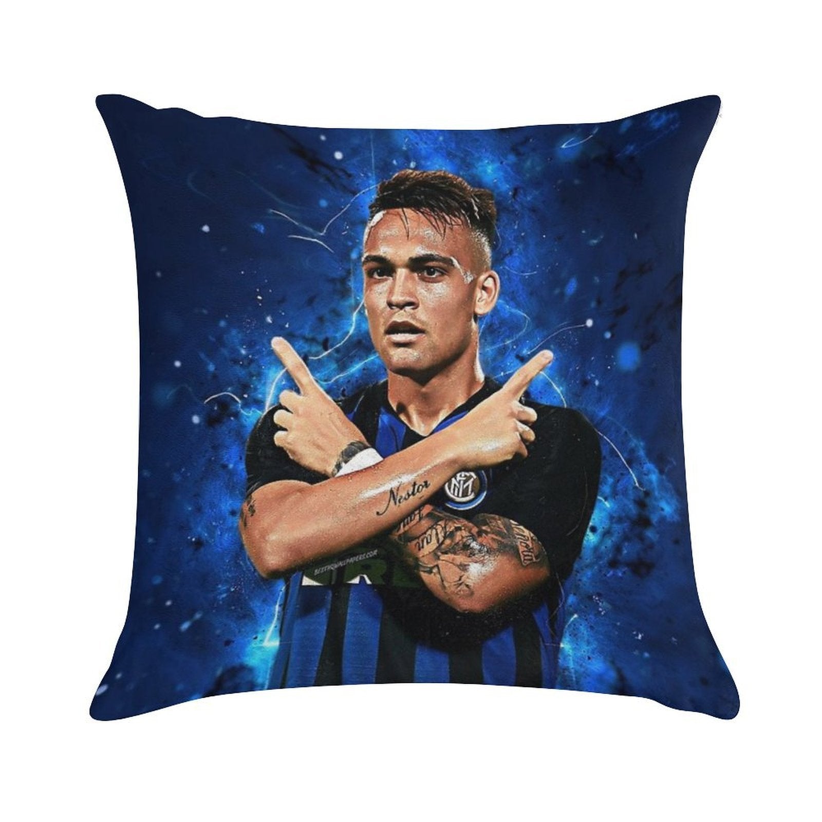 Lautaro Martinez 001 Soft Durable Construction Throw Pillow