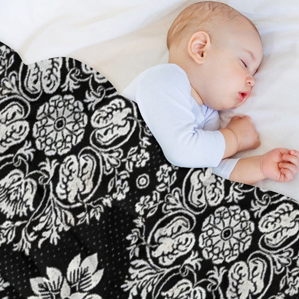 Vintage Bandana Coverlet Textile Print  Cali Boho  Bossy Cat Home Multi-functional Throw Blanket