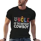 Uncle 1st Birthday Cowboy Western Uncle Birthday Boy  Quick-drying T-Shirt