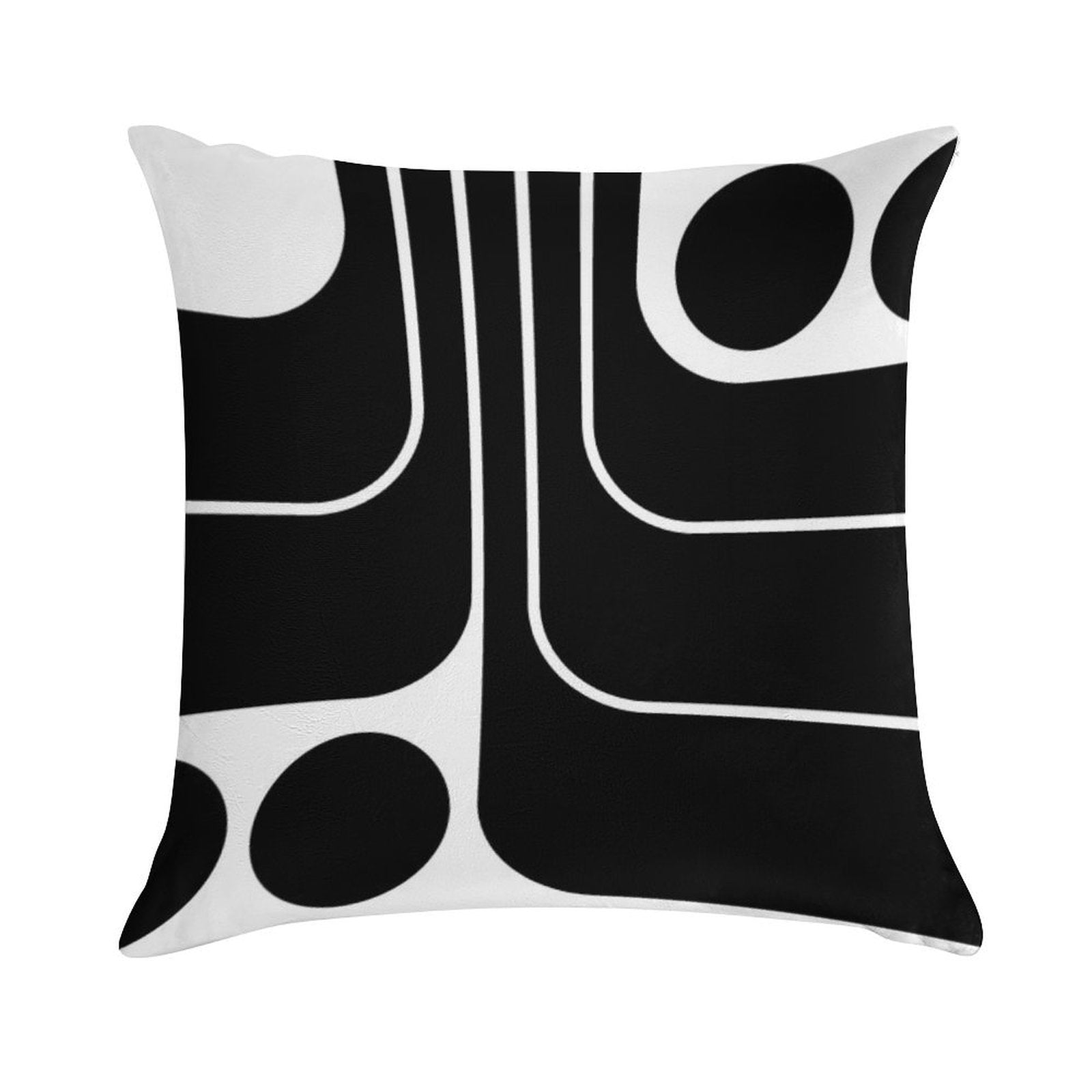 Retro Geometric Design 629 Soft Ultra-Soft Texture Throw Pillow