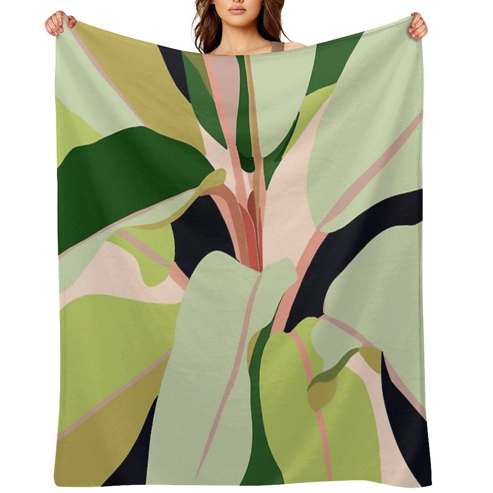 To Plant A Garden Is to Believe in Tomorrow #painting #illustration Sustainable Throw Blanket