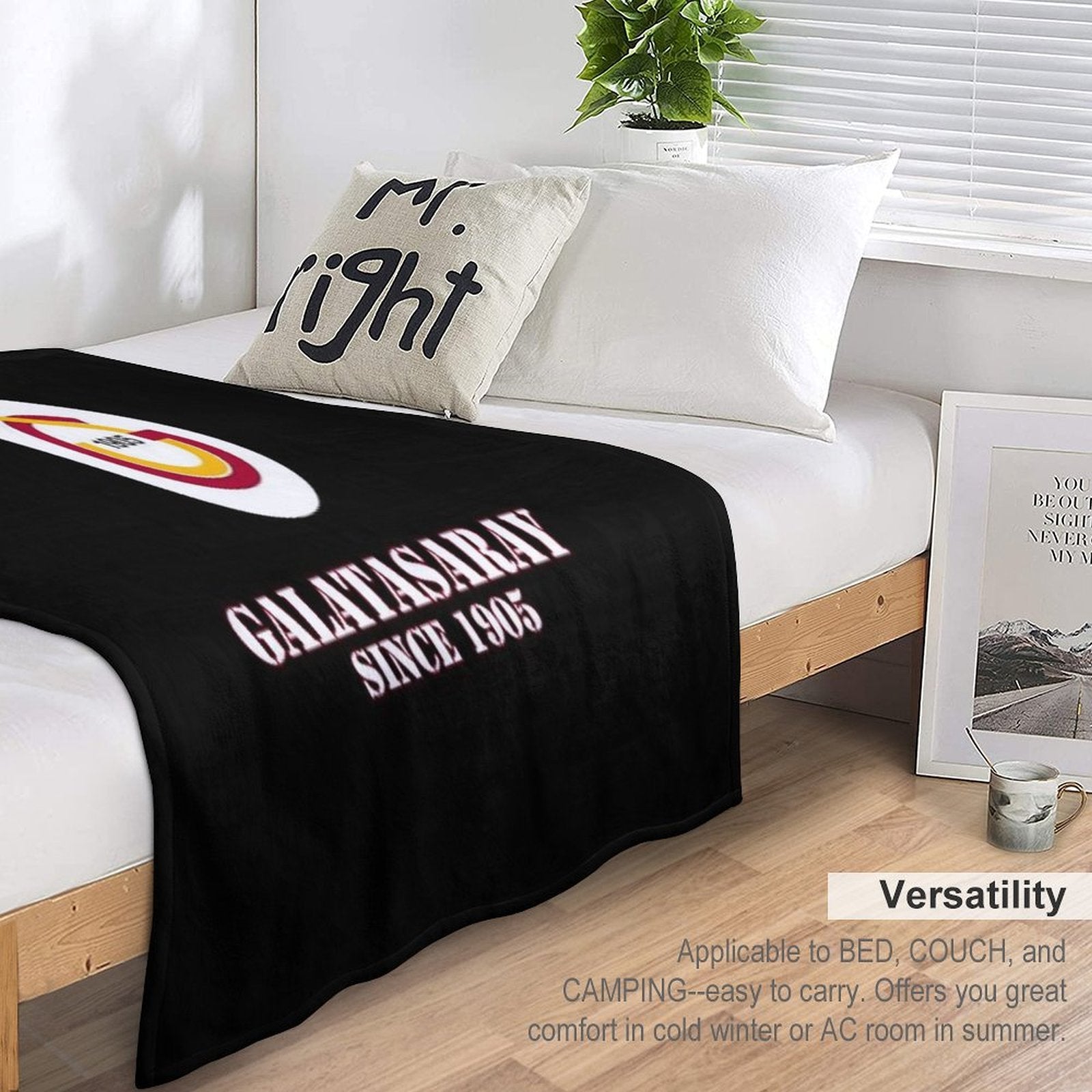GALATASARAY SPOR KULUBU Velvety-soft Throw Blanket