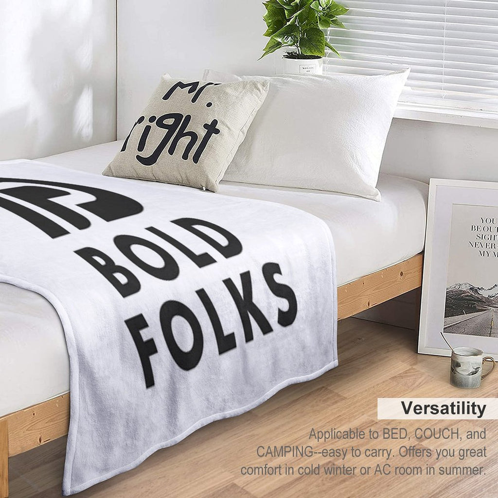 Bold Folks Signature Travel-friendly Throw Blanket