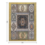 Roman Mosaic - Gold Easy Care Throw Blanket