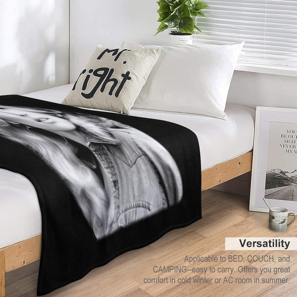 Dolly_ Parton_ Vintage Plush Throw Blanket