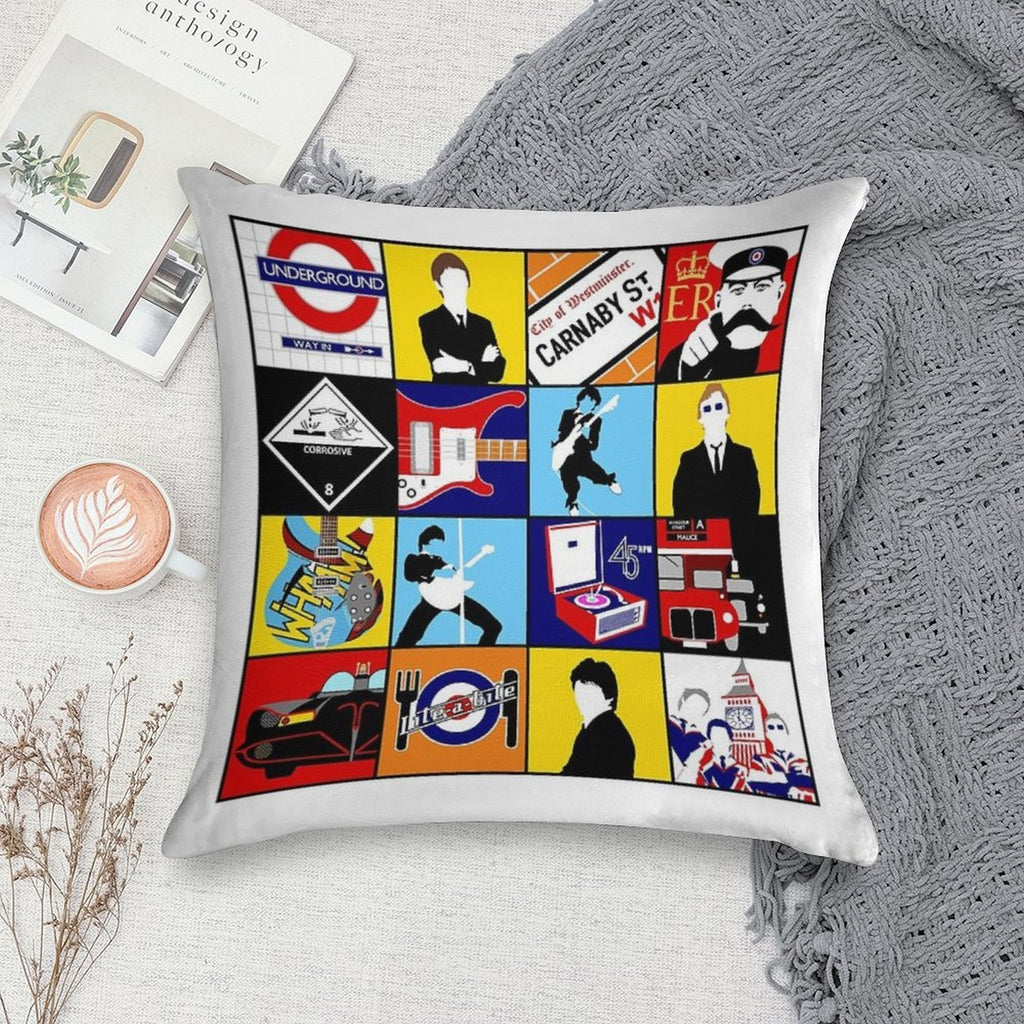 The Jam Mod Art Soft Easy Maintenance Throw Pillow