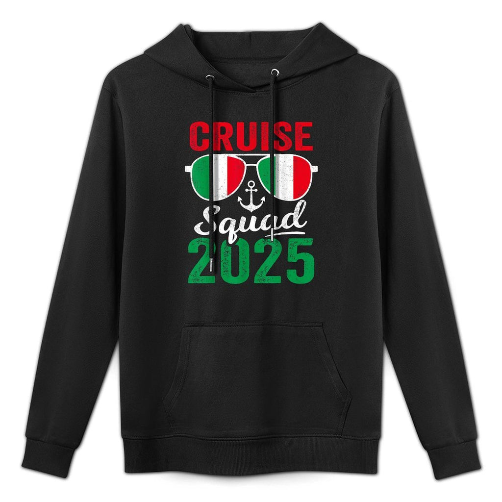Italy Cruise Squad 2025 Summer Vacation Matching Family Machine Washable Hoodie
