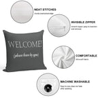 Welcome, Please Leave By 9pm Soft Shrink-Resistant Throw Pillow