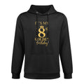 It's My 8th Golden Birthday 8 Year Old Bday Kids Born 2017 Moisture-Wicking Hoodie